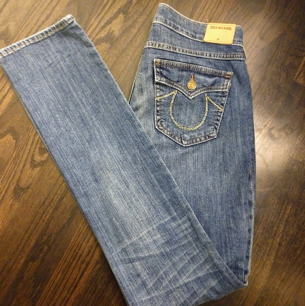 True Religion Mid Rise Straight
